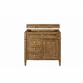 James Martin Vanities Brittany 36in Single Vanity Cabinet, Saddle Brown 650-V36-SBR